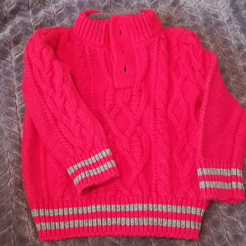 18-24 Mo sweater Gap red & grey